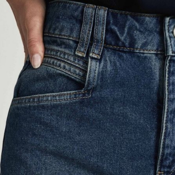 REISS Myla Denim Skirt sz 12 - Picture 4 of 5